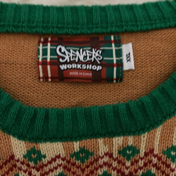 LIGHTS UP TALKS A Christmas Story Leg Lamp Ugly Christmas Sweater NWT - Picture 6 of 15